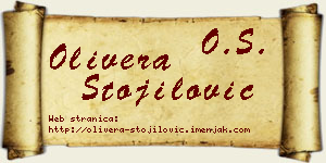 Olivera Stojilović vizit kartica